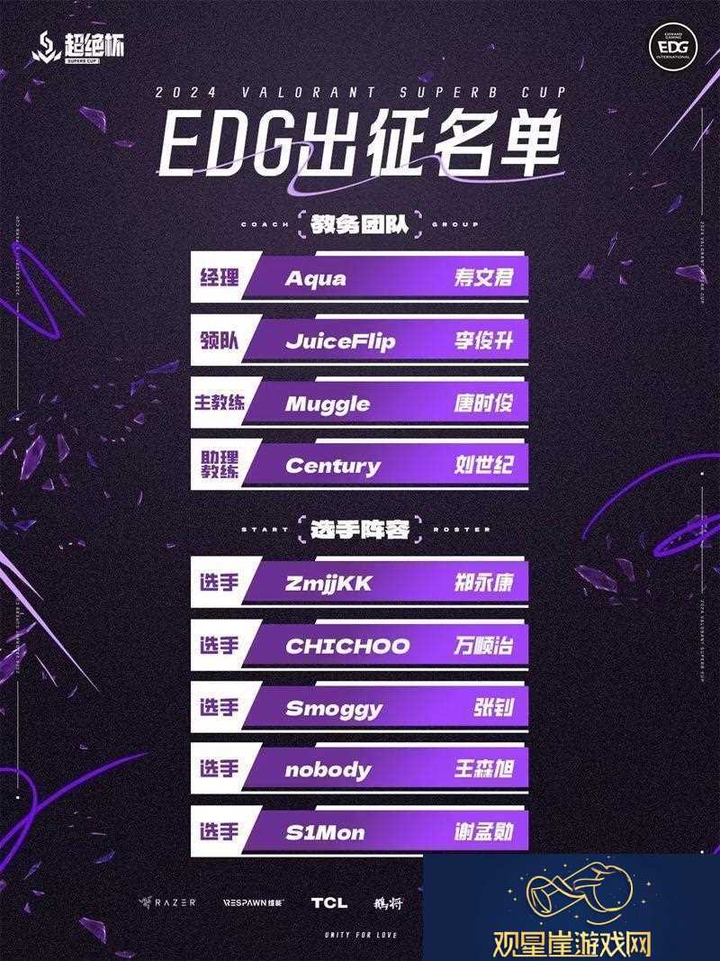EDG官宣SUPERB超绝杯职业赛的参赛大名单！
