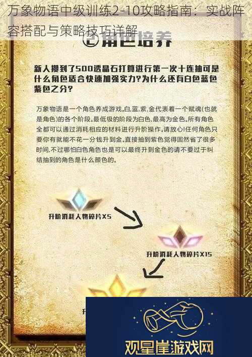 万象物语中级训练210攻略指南|实战阵容搭配与策略技巧详解