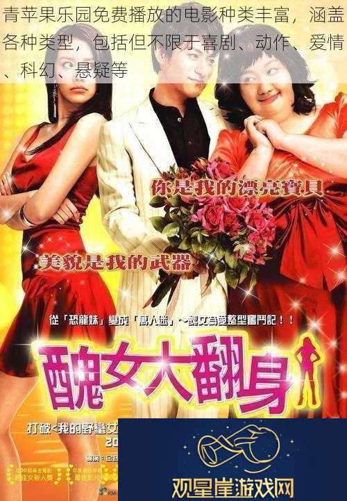 青苹果乐园免费播放的电影种类丰富-涵盖各种类型-包括但不限于喜剧、动作、爱情、科幻、悬疑等